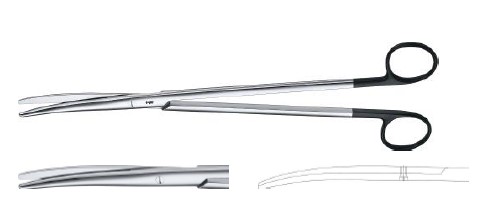 Метценбаум супергострі ножиці вигнуті 300 мм